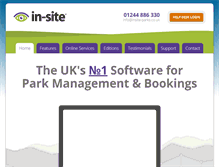 Tablet Screenshot of insite-parks.co.uk